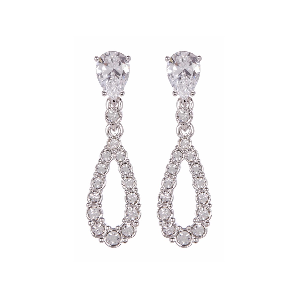 Nadri Cz Open Teardrop Earrings 30$